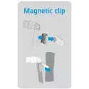 Clip Magnetique pour Tube - Source