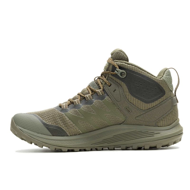 Chaussures d'intervention NOVA 3 Mid Tactical WP Vert Olive - Merrell