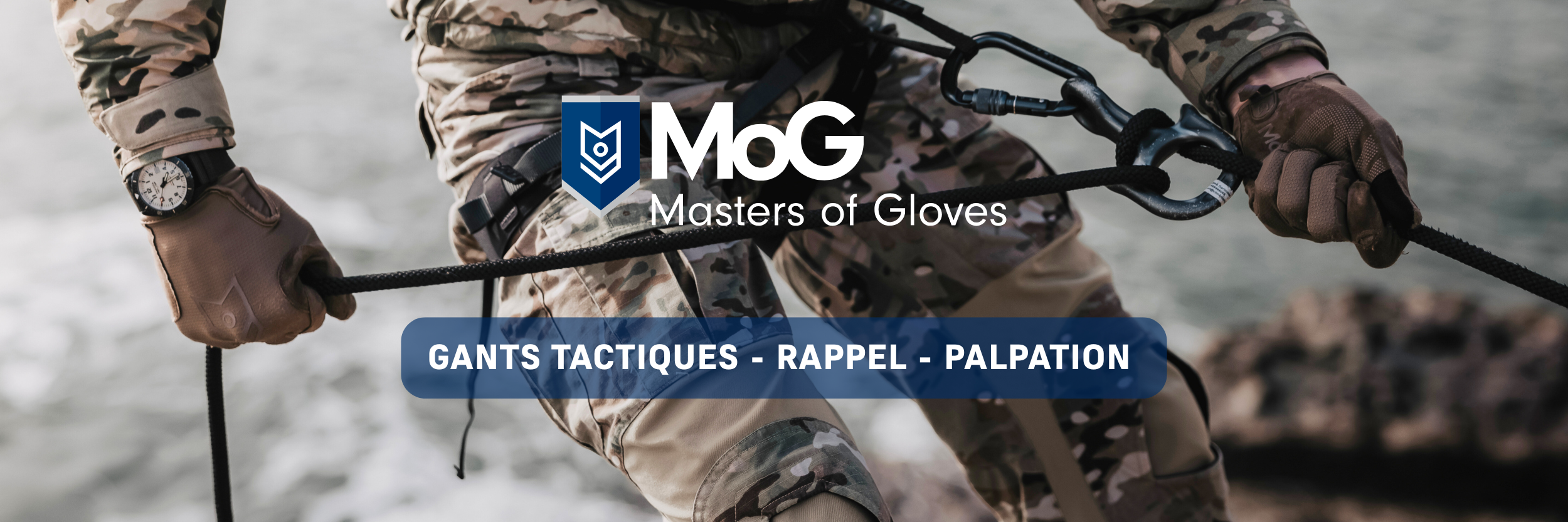 Bannière MOG utilisation des gants abseil en rappel